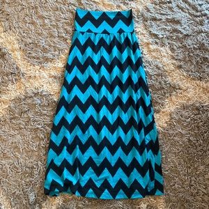 Chevron print skirt